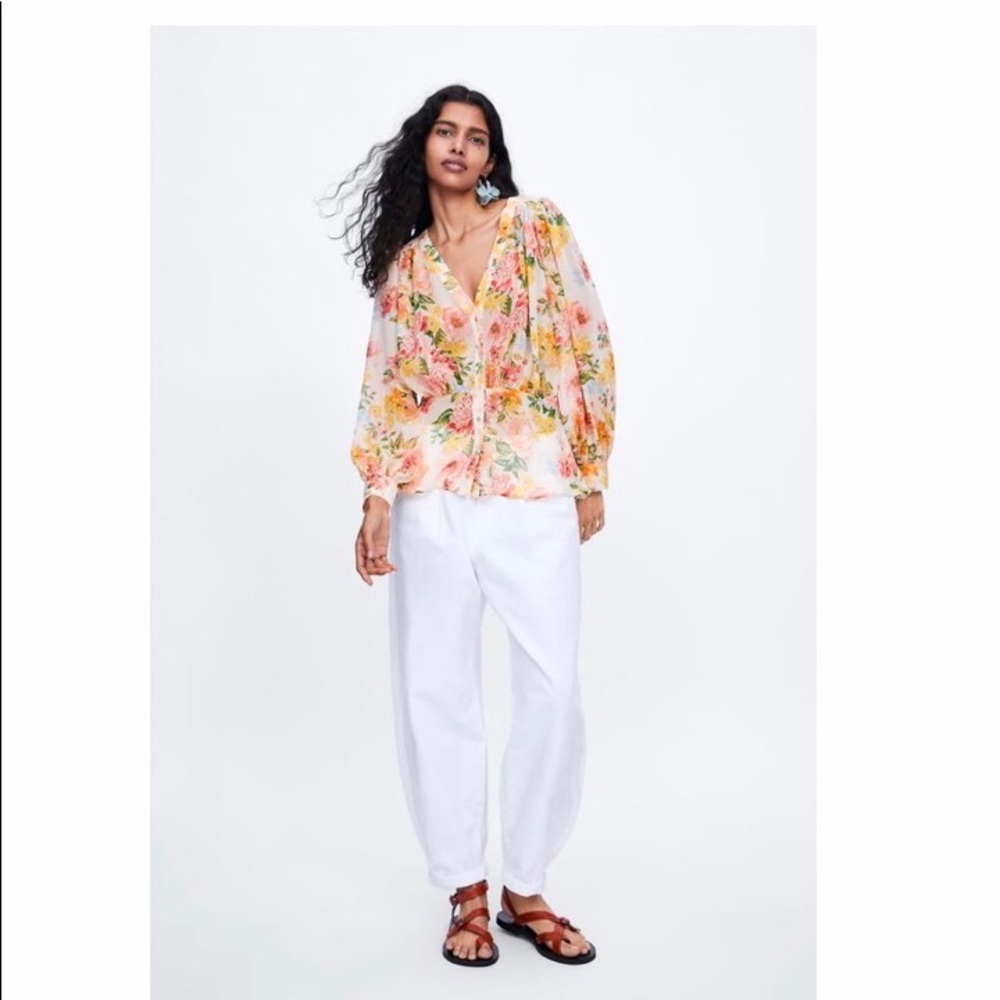 Zara floral top